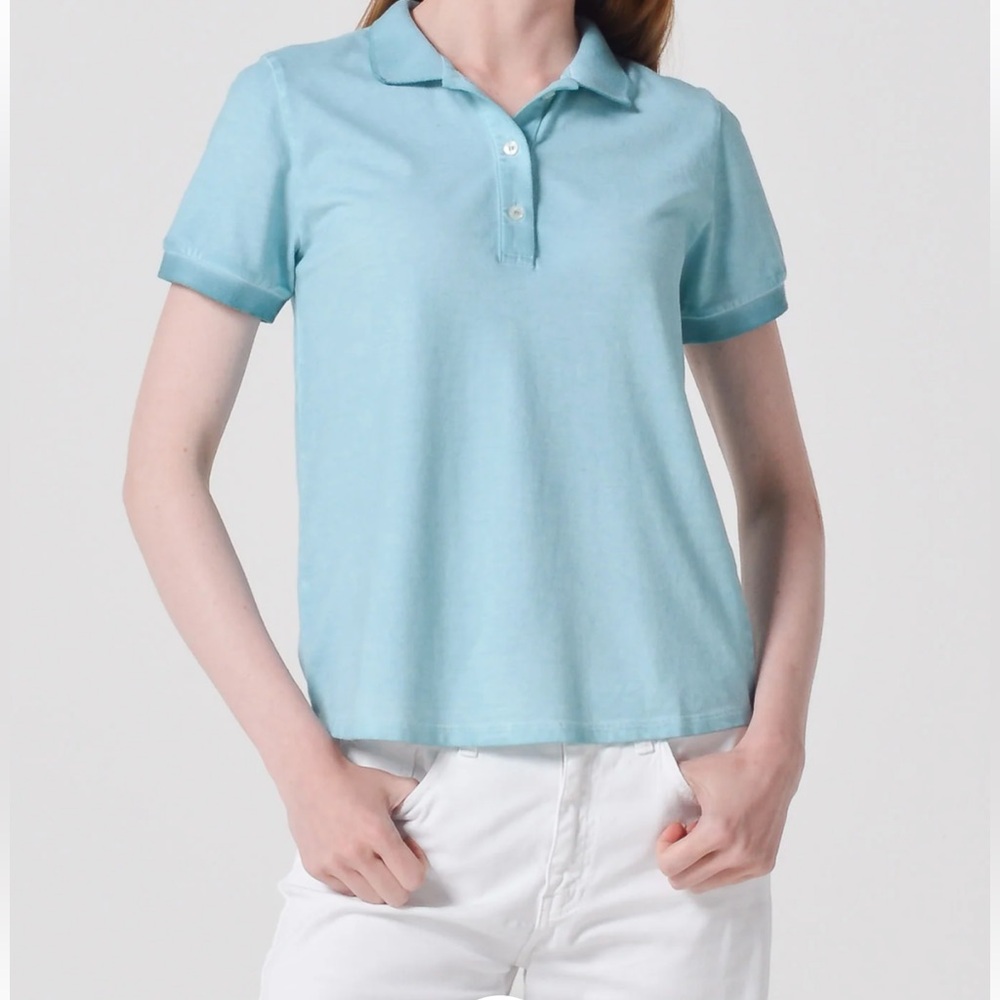 PLOUMANAC’H Women’s Ace‎ polo Barbados size Large made in Italy